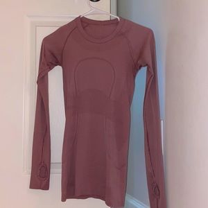swiftly tech long sleeve shirt 2.0 size 2 (mauve)